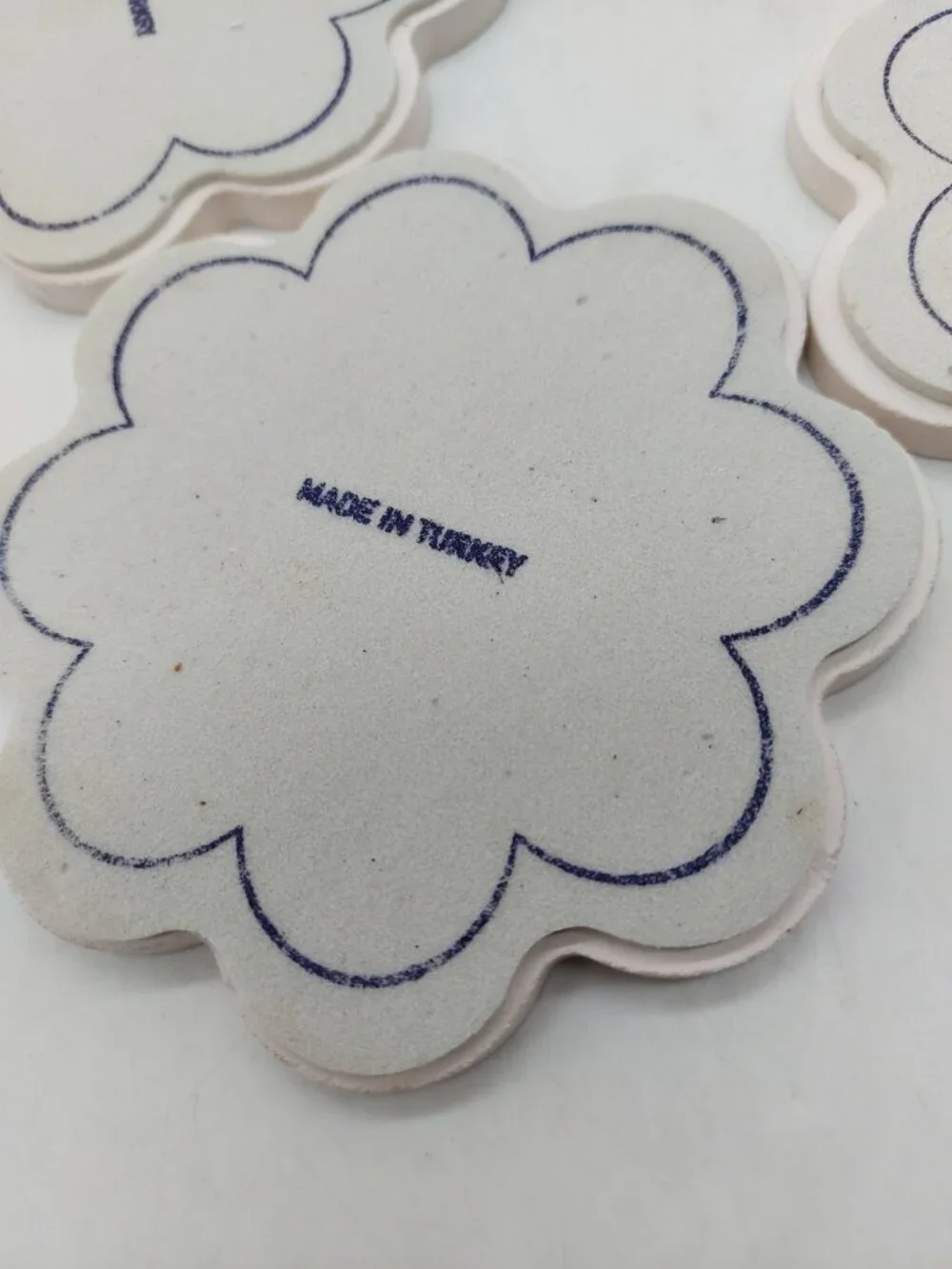 Turkish Flower shaped Ceramic Coasters 4